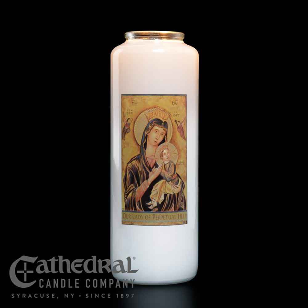 6 Day Our Lady of Perpetual Help Glass Devotional Light