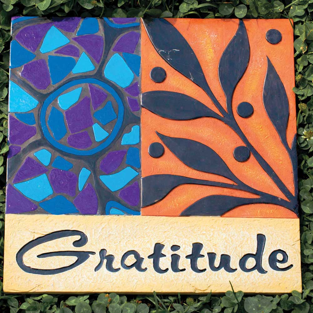 Garden Stone Plaque, Gratitude