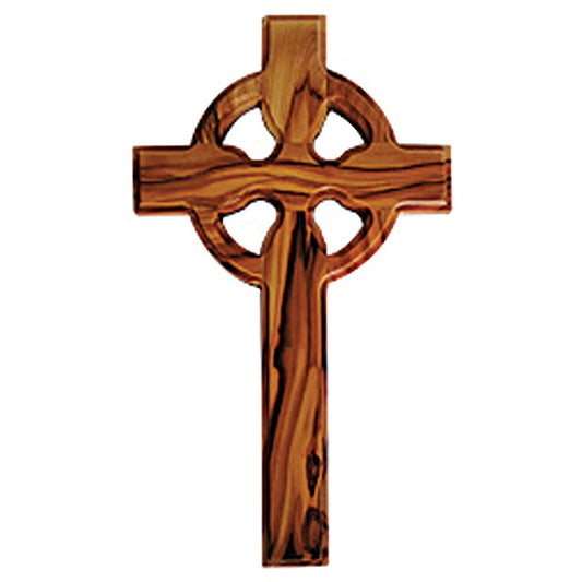 10” Olive Wood Celtic Cross