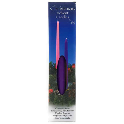 7/8" x 12" Tapered Advent Candles