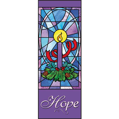 Celebrate Advent Candle Series Banners - 4 Piece Set