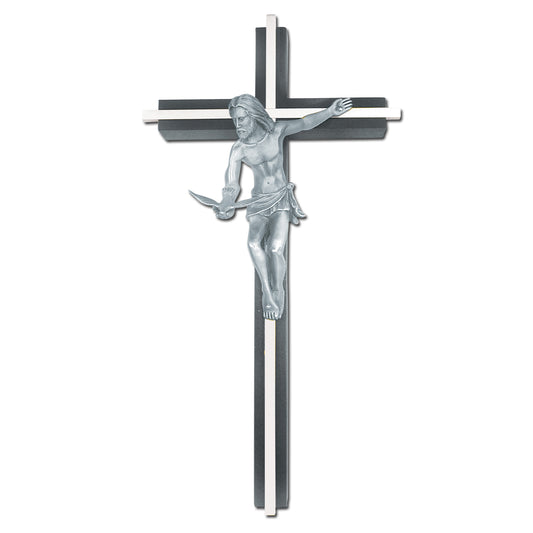 10" Black Wood Gift Of The Spirit Crucifix Style JC6089E
