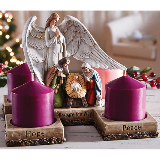 10" High Nativity Candleholder