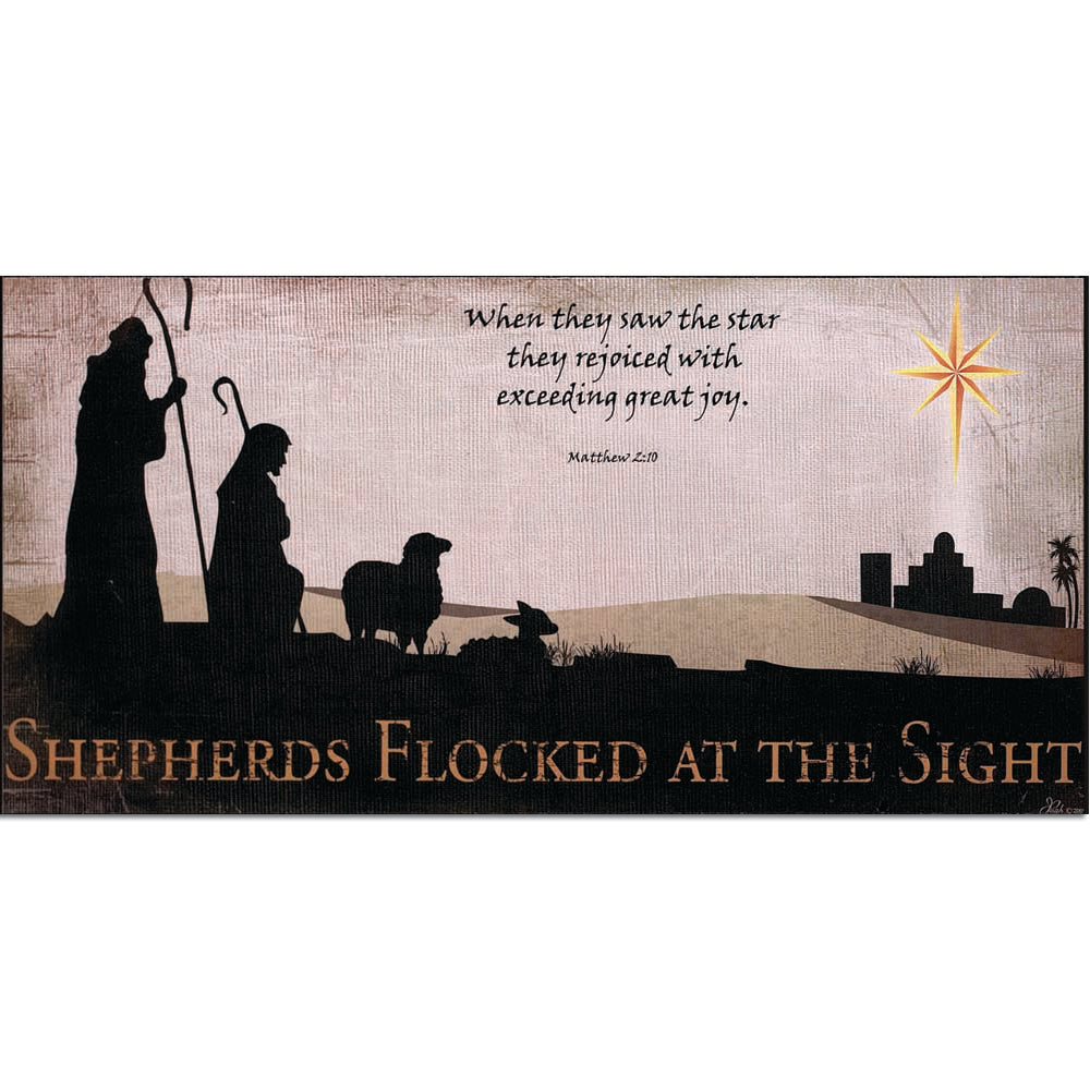 "Shepherds Flocked At The Sight" Print