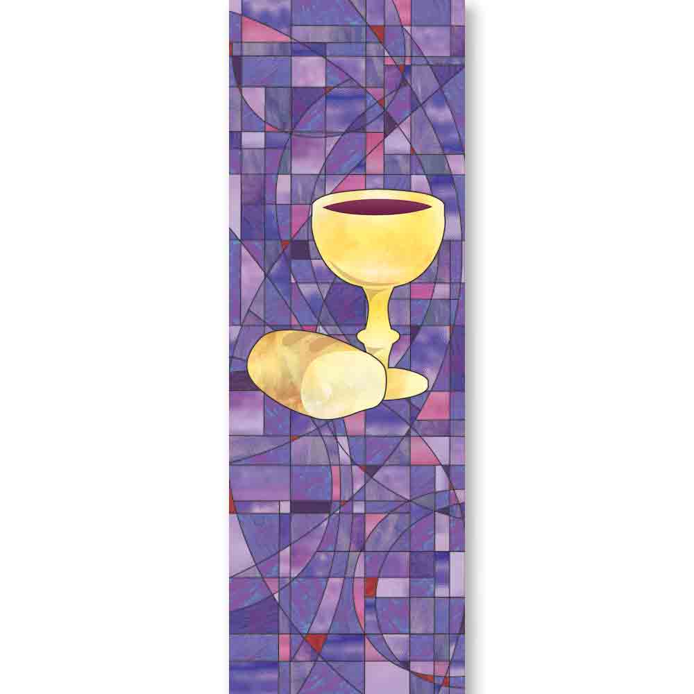 Stained Glass Communion Banner