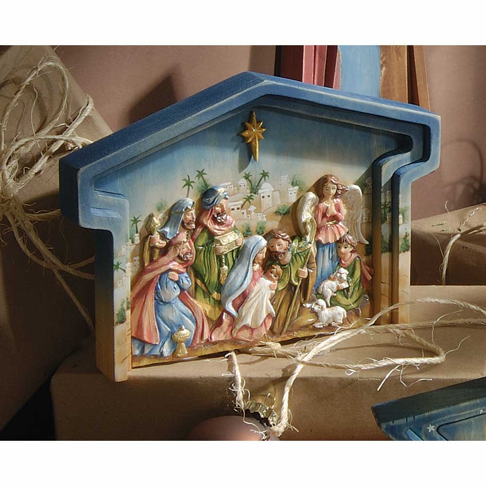 Handcrafted Nativity Scene