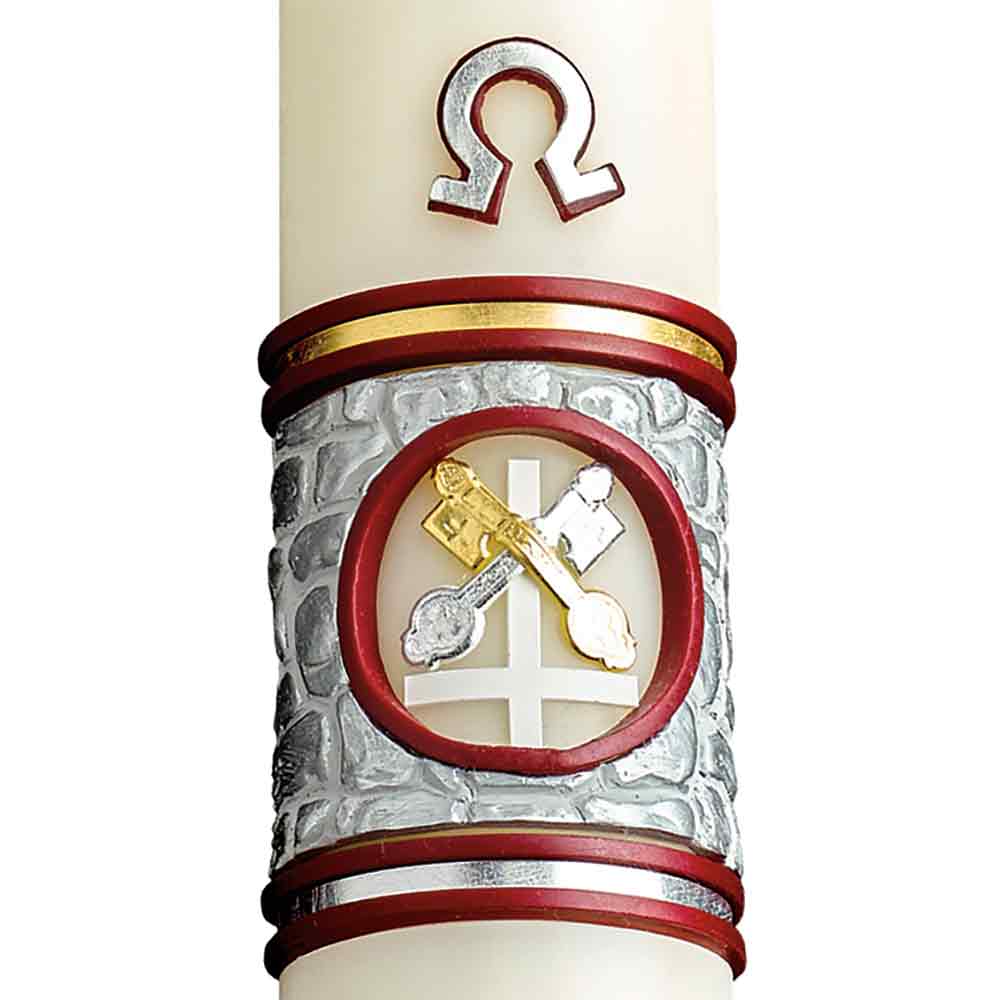 Upon This Rock Paschal Candle