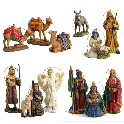 13 Piece Nativity Ornament Set