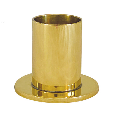 1.5" Diameter Solid Brass Candle Holder
